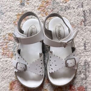 Toddler girl footmates white sandal